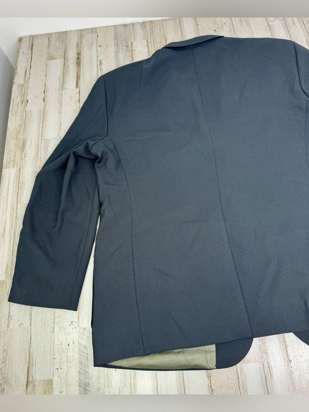 Stafford Mens 54L Worsted Wool Blend Sport Coat Classic Fit Blazer Black